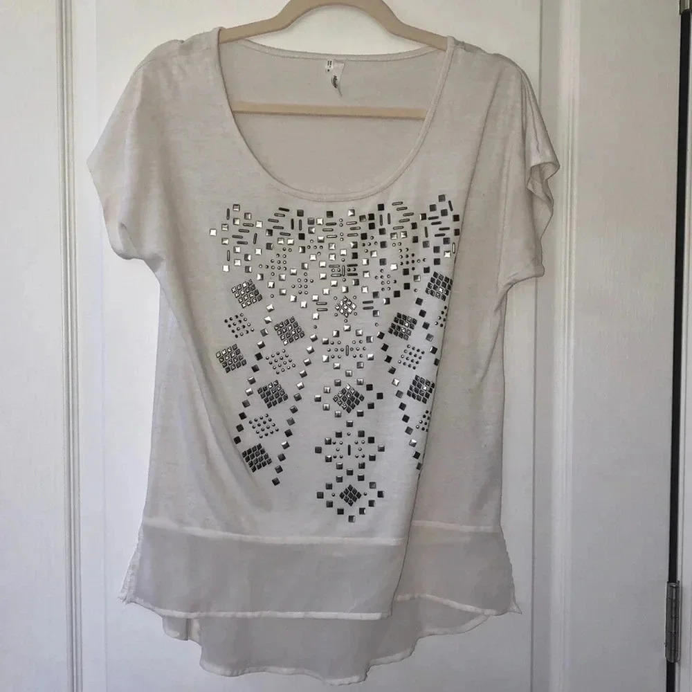 White Flowy Shirt
